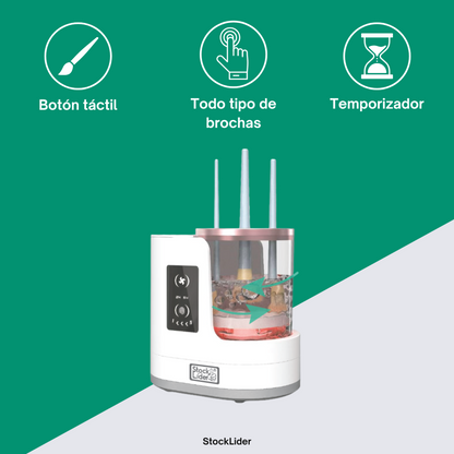 Limpia brochas eléctrico 3 en 1