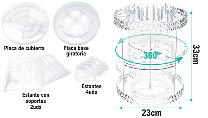 Organizador de maquillaje