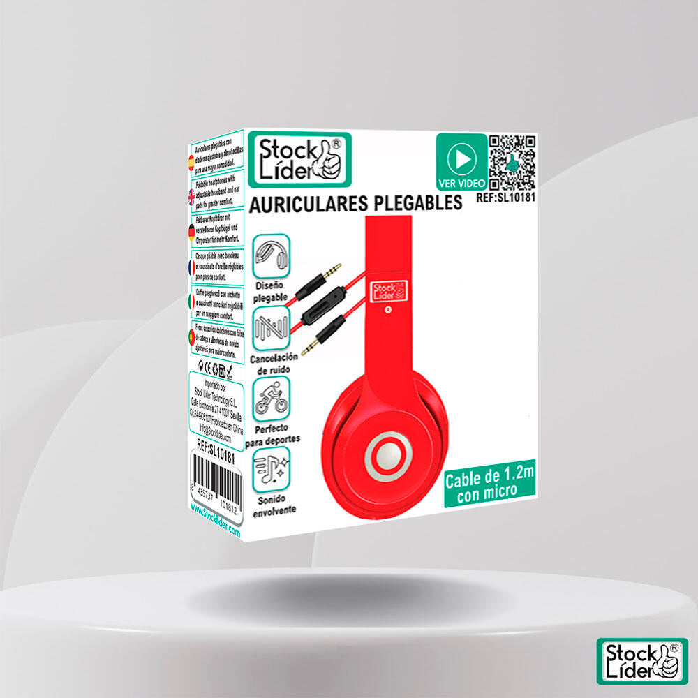 Auriculares plegables